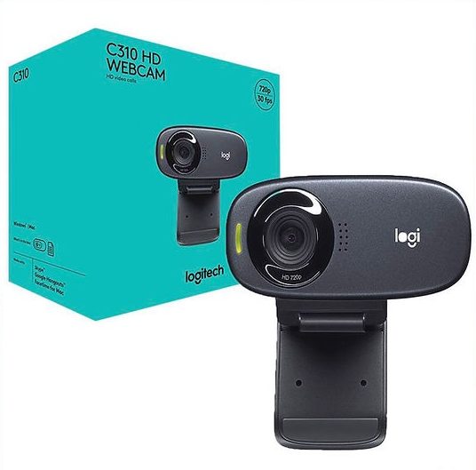 Logitech C310 HD Webcam  Easy and Clear HD 720p Video Call