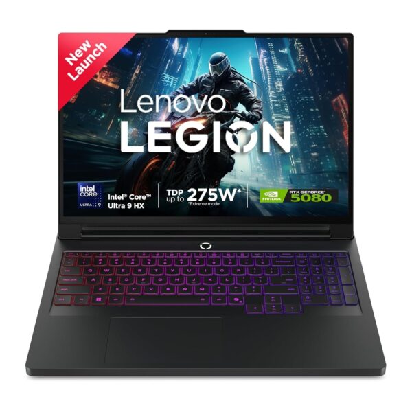 Lenovo Legion Pro 7i 16IAX10H, 16? WQXGA 240Hz, Intel Core Ultra 9 275HX, 15th Gen, 32GB DDR5 RAM, 1TB Gen4 M.2 SSD, NVIDIA GeForce RTX 5080, 16GB GDDR7 Graphics, RGB Backlit Keybo