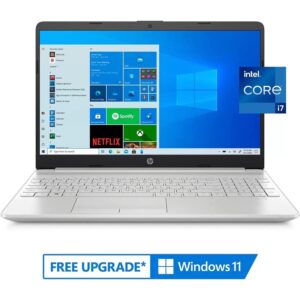 HP Notebook 15-dw3071cl 15.6" FHD, Intel Core i7-1165G7, 11th Gen 2.8GHz up to 4.7GHz, 8GB DDR4 RAM, 512GB M.2 SSD, Backlit Keyboard, Fingerprint Reader SD Reader HDMI RJ-45 Window